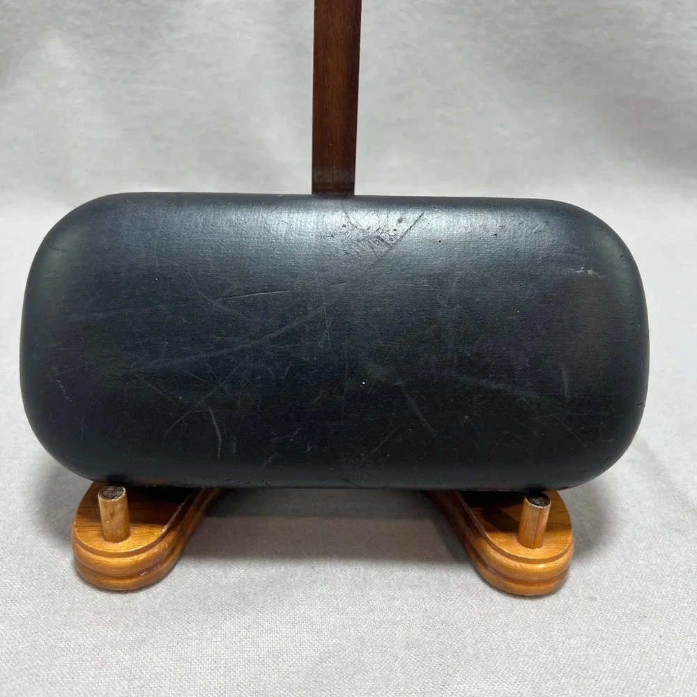 Versace‎ Sunglasses Case Only Black Faux Leather Clamshell Medusa Logo Vintage